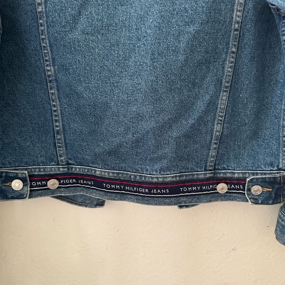 VTG retro Tommy Hilfiger Blue Denim Jacket Sz M - Picture 5 of 5